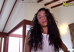 Mamacitaz - kuuma teini latinalaisamerikkalainen sisäkkö juanita gomez rakastaa mmf-seksiä