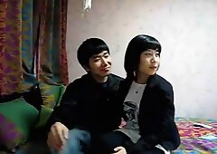 Coreana pareja sexo en casa