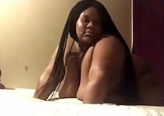 Sexy bbw redbone takes and rides bbc na psíka drining his vajcia when on cums inside her