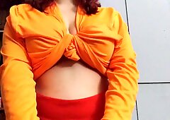 Velma, buskig, scooby